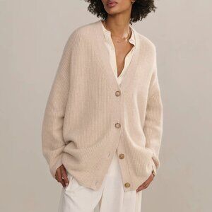 Jenni Kayne Cashmere Cocoon Cardigan in Oatmeal
